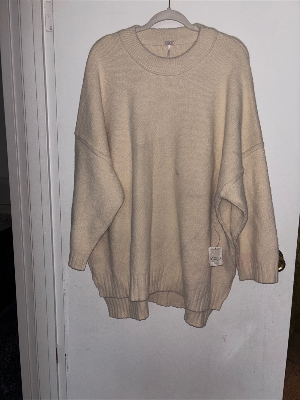 Free People Cozy Cream Oversized Women's Sweater